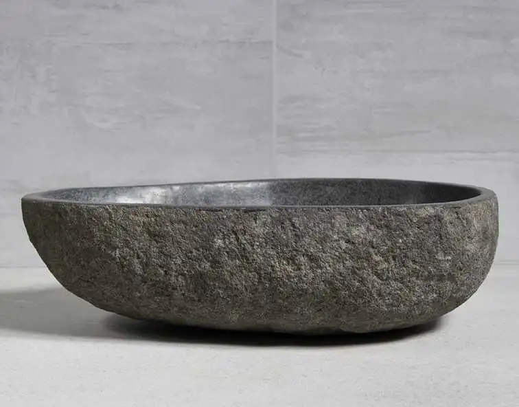 раковина из речного камня 55x35x15