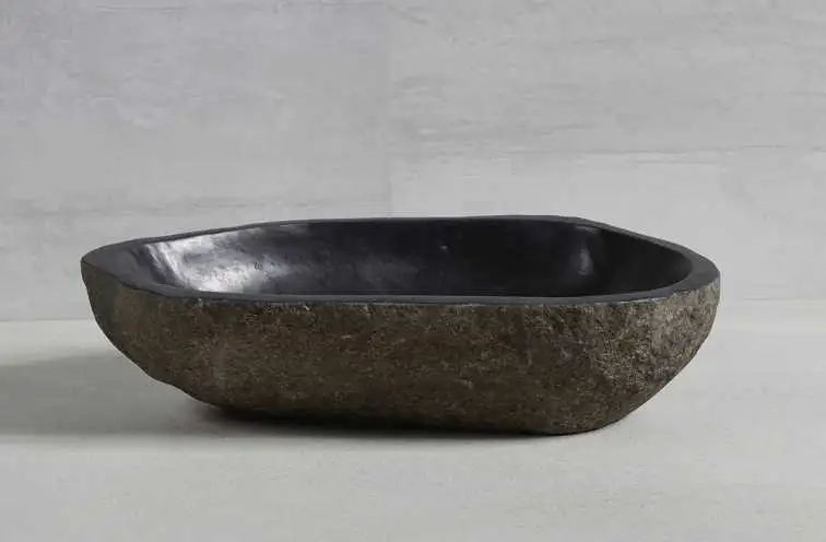 1RS1NO-10 раковина из речного камня 59x32x15