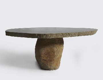 журнальный столик из речного камня 120х70х57