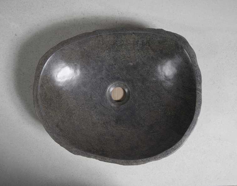 раковина из речного камня 44x36x10