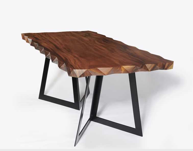 Обеденный стол из массива дерева DIAMANTE DINING TABLE 100х82х200