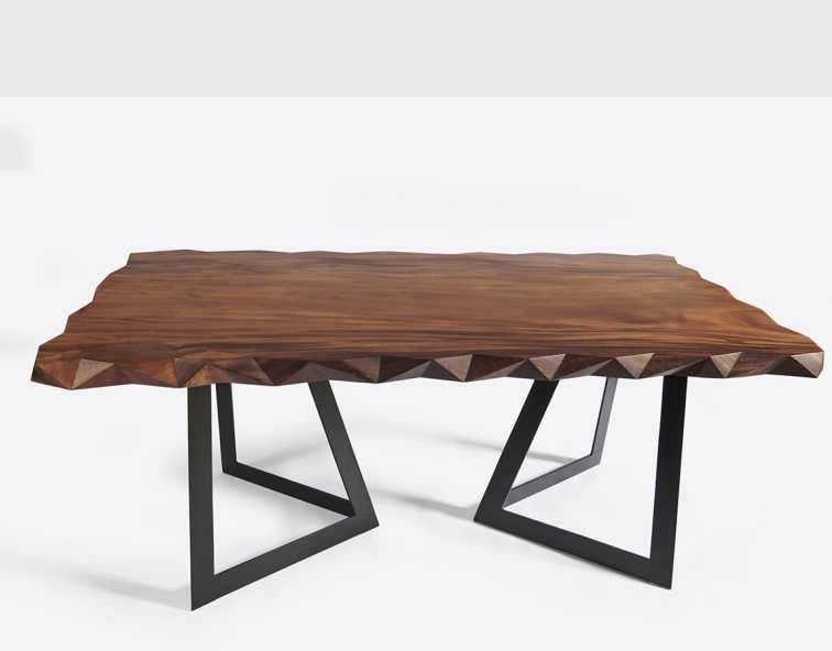 Обеденный стол из массива дерева DIAMANTE DINING TABLE 100х82х200