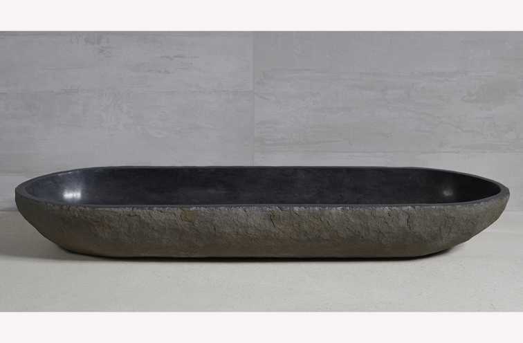 раковина из речного камня 120х35х15