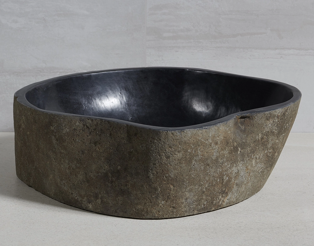 раковина из речного камня 51x50x15