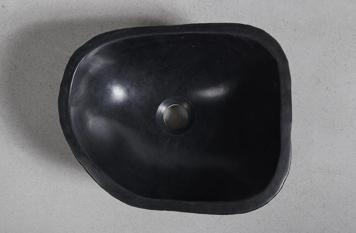 раковина из речного камня 37x30x15