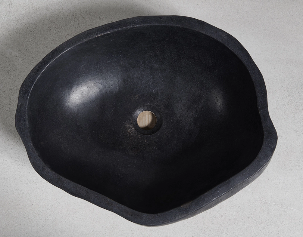 раковина из речного камня 51x41x15