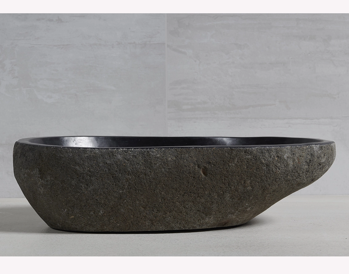 раковина из речного камня 58x33x15