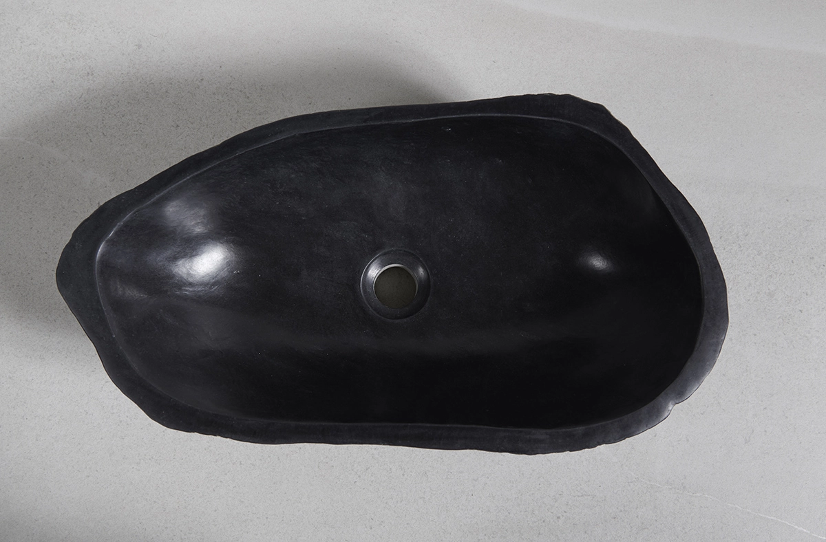 1RS1NO-10 раковина из речного камня 59x32x15