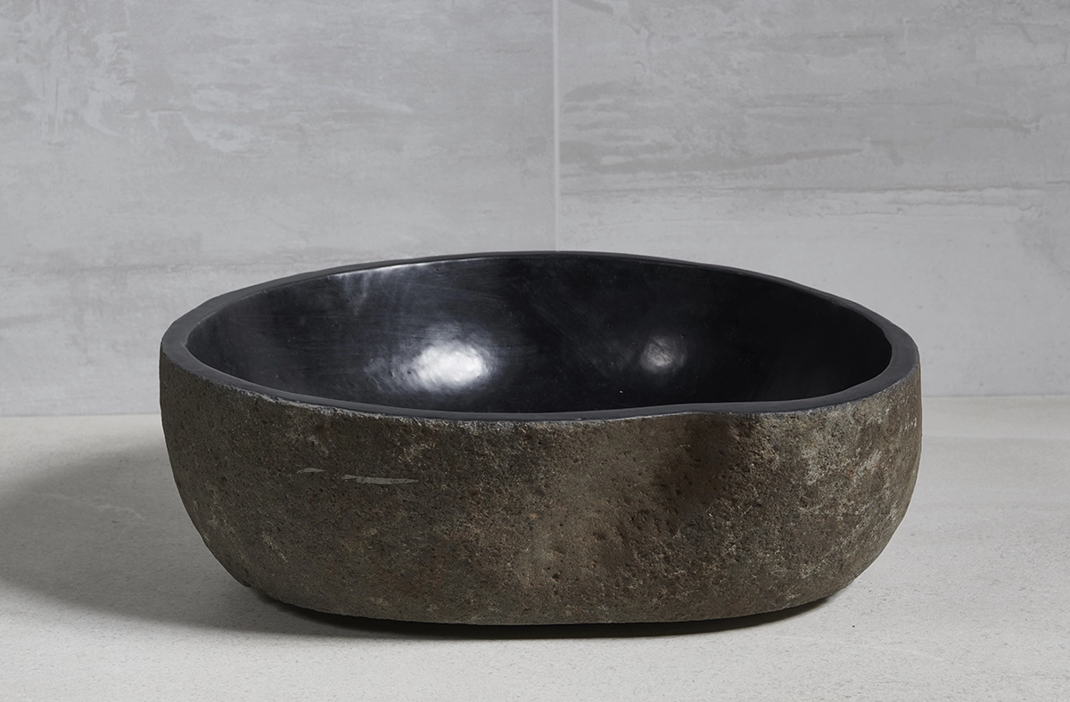 раковина из речного камня 49x44x15