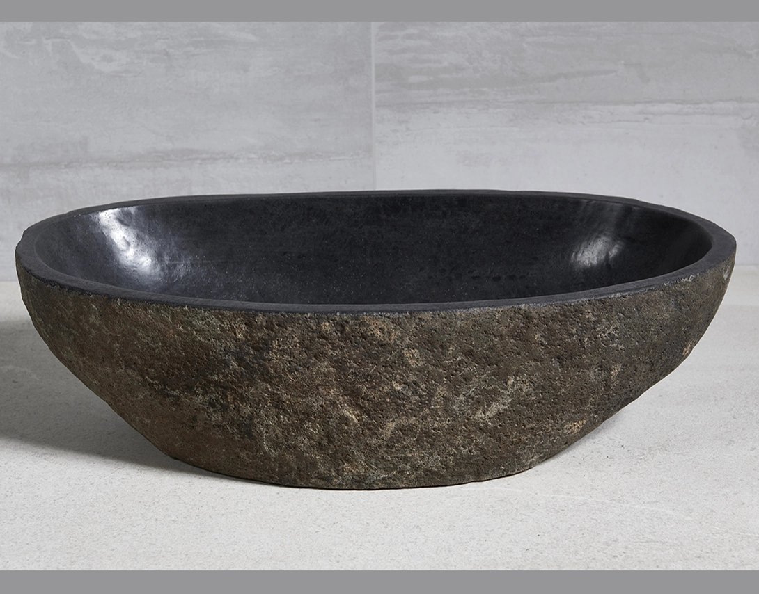 раковина из речного камня 59x30x15