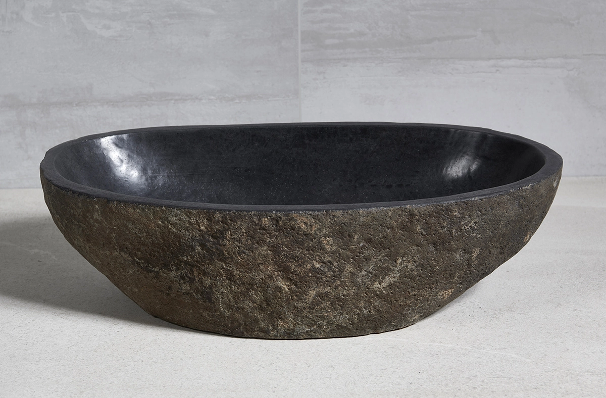 раковина из речного камня 59x30x15