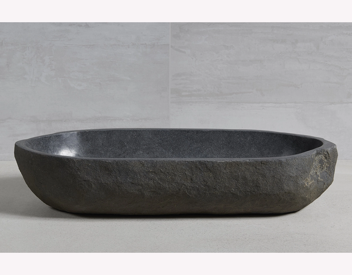 раковина из речного камня 78x31x16