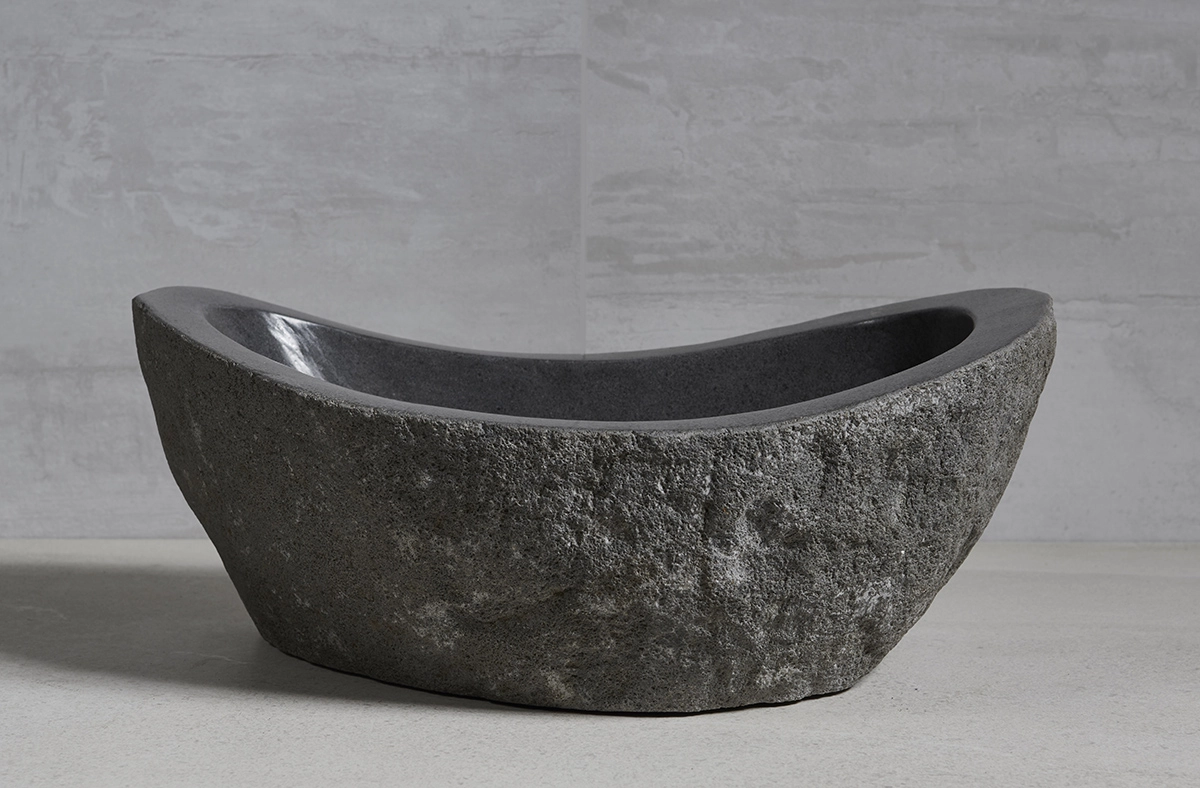 раковина из речного камня 51х34х21