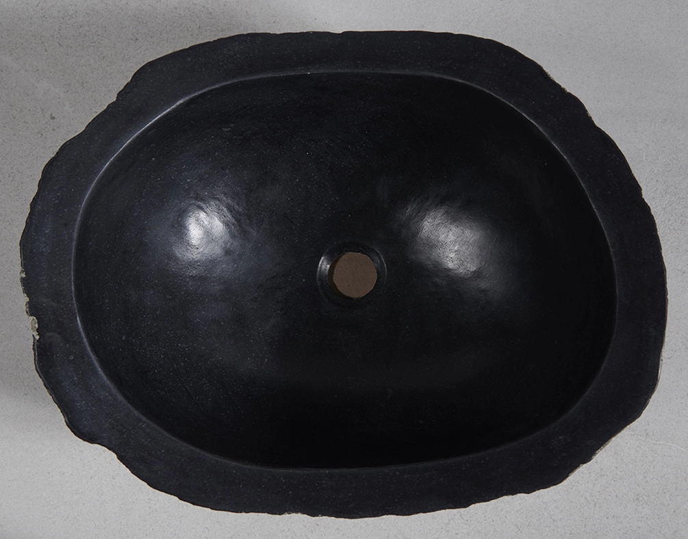 раковина из речного камня 50x40x21