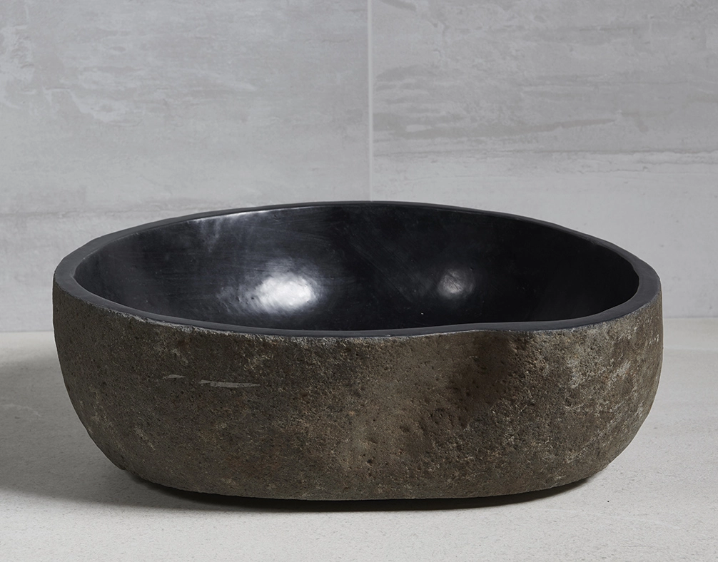 раковина из речного камня 49x44x15