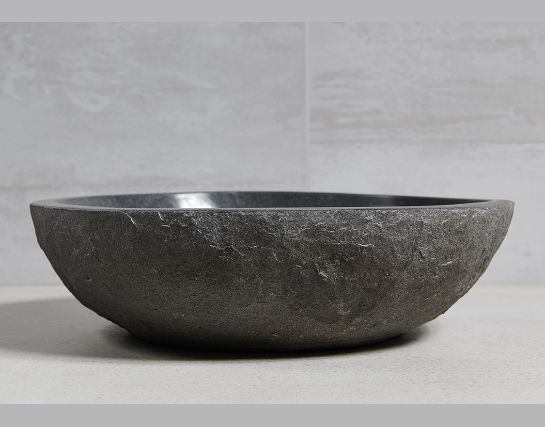 раковина из речного камня 42x42x12