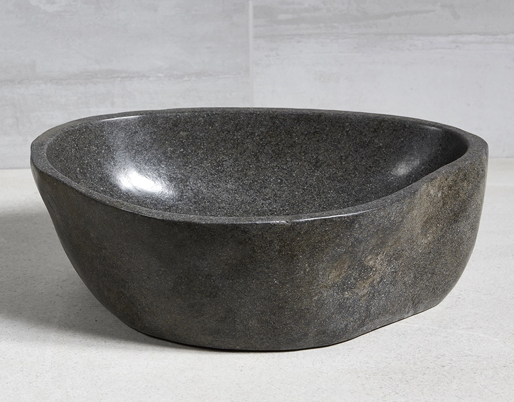 раковина из речного камня 50x38x21