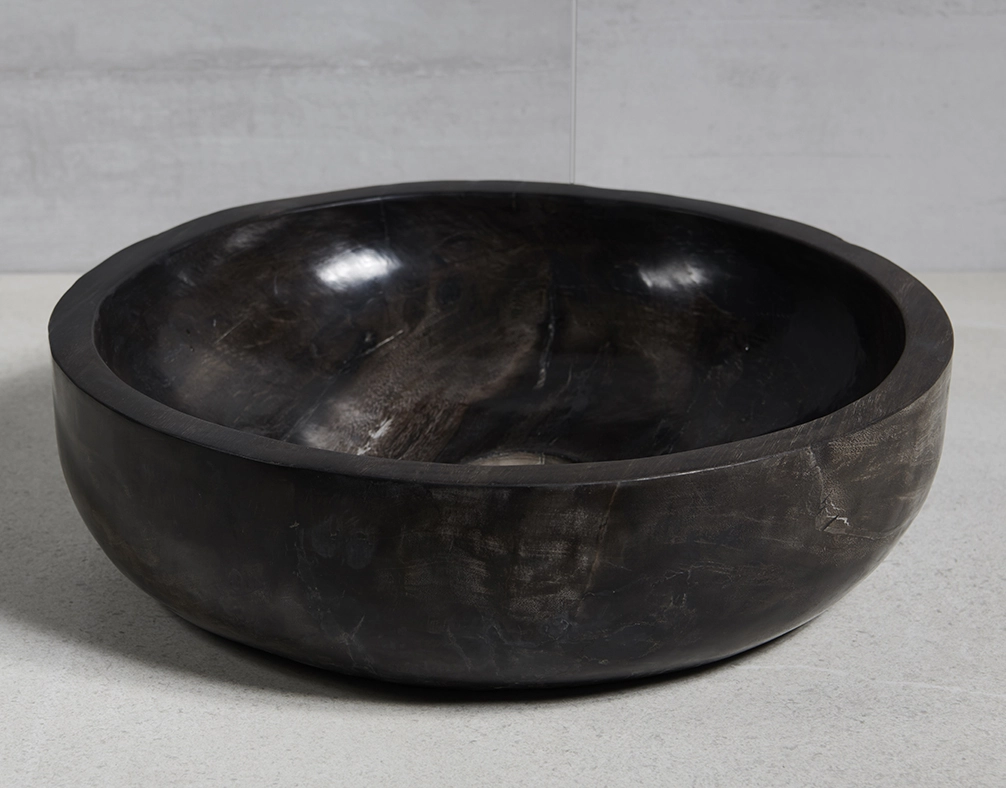 Раковина из окаменелого дерева 40x40x12