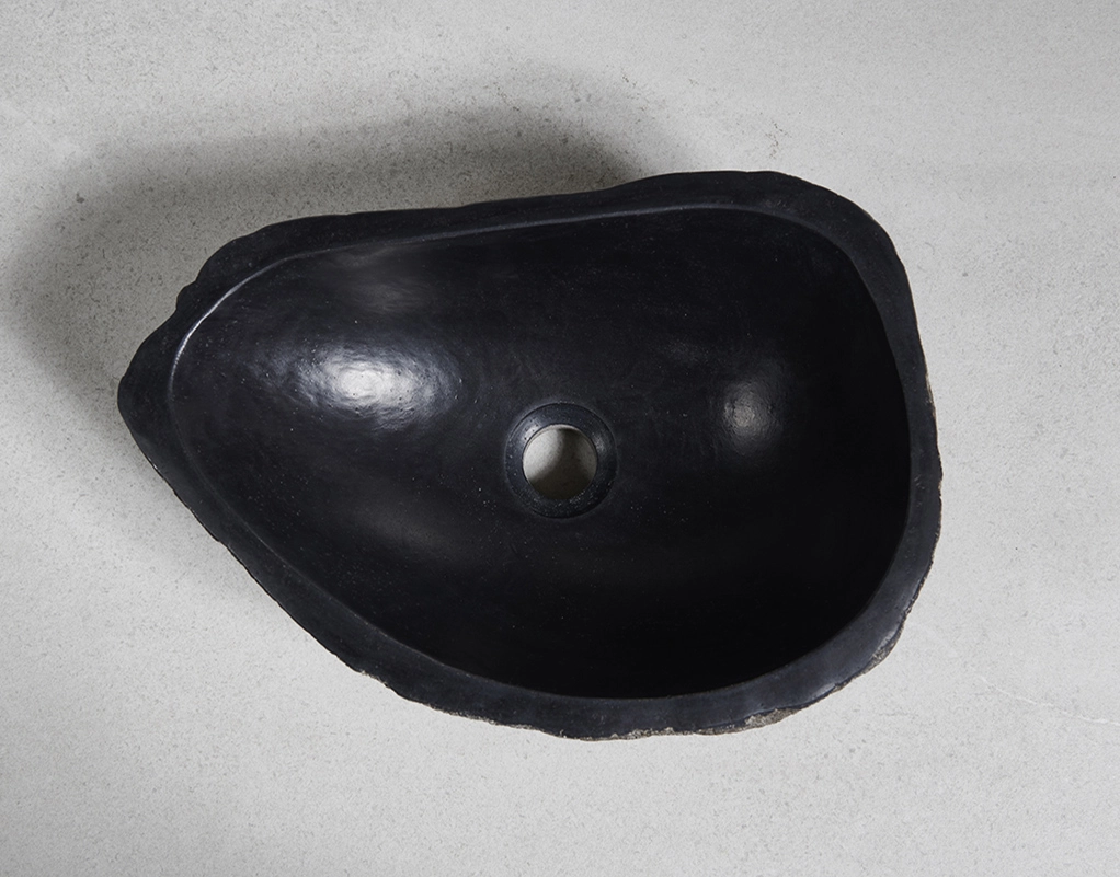 раковина из речного камня 42x30x14