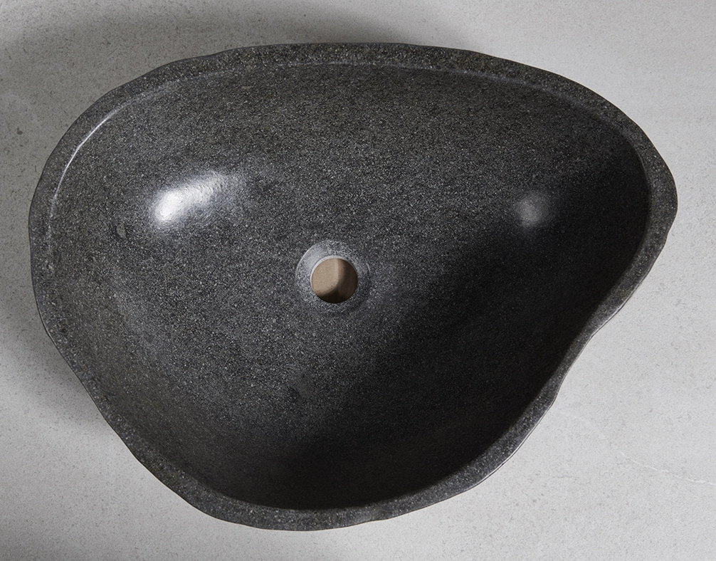 раковина из речного камня 50x38x21