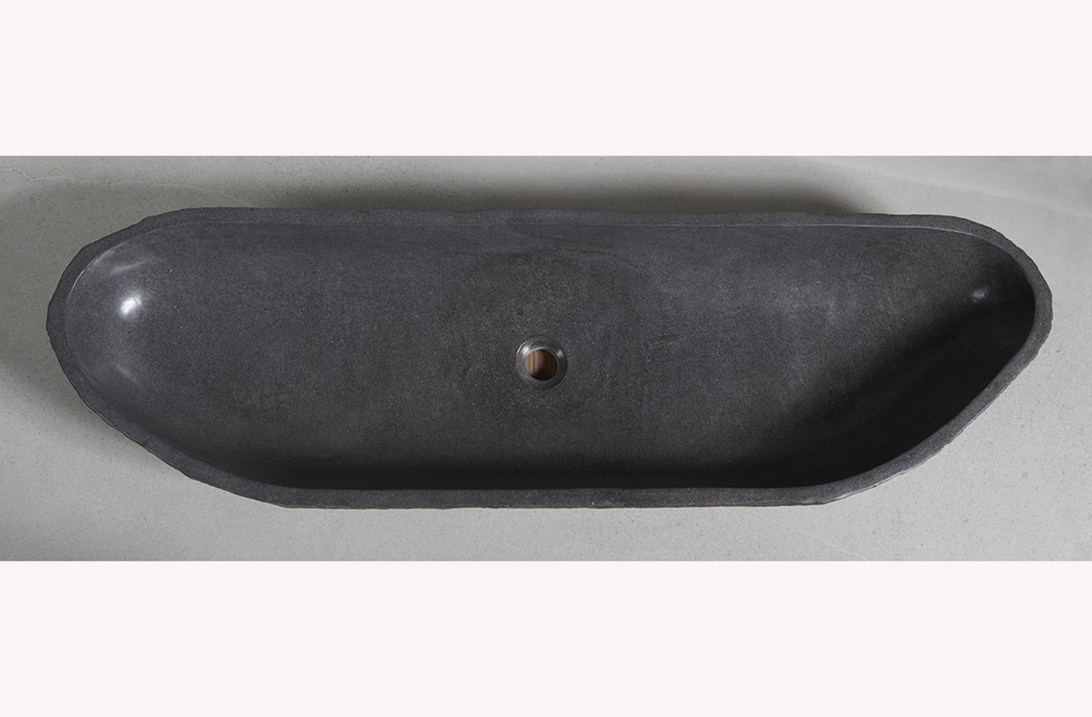 раковина из речного камня 120х35х15