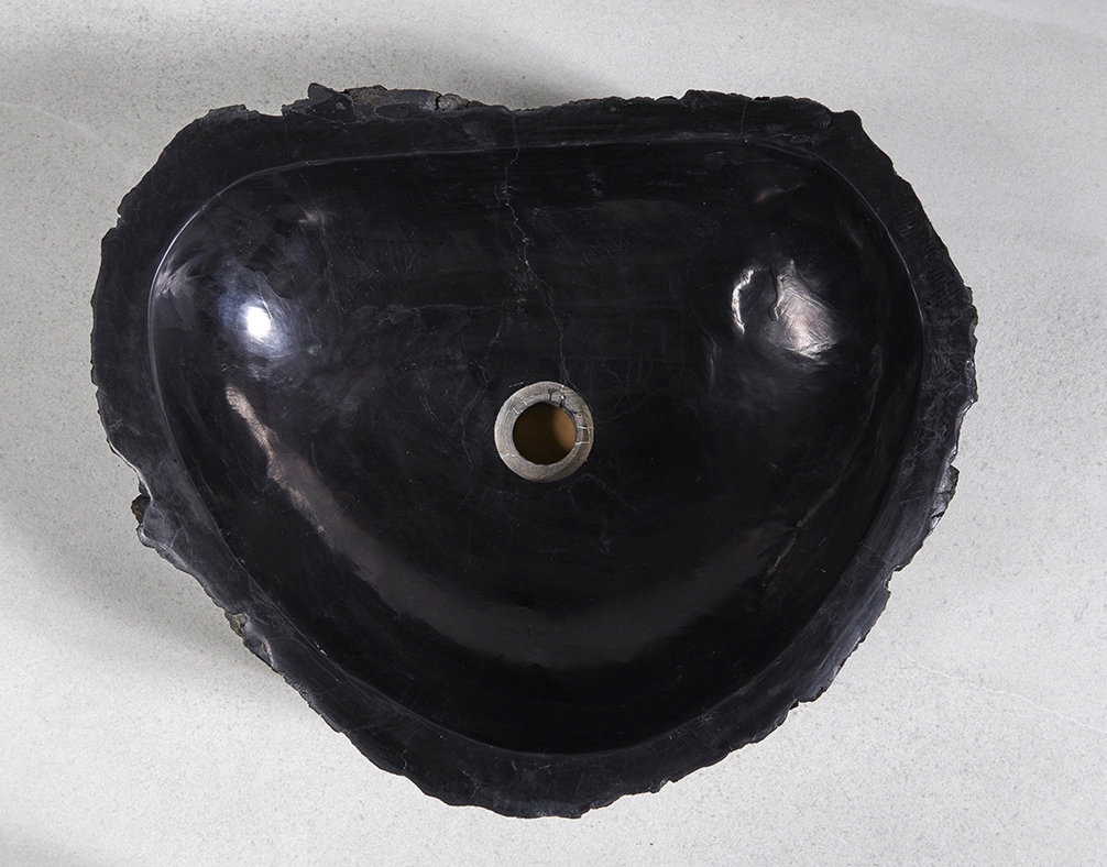 Раковина из окаменелого дерева 53x44x15