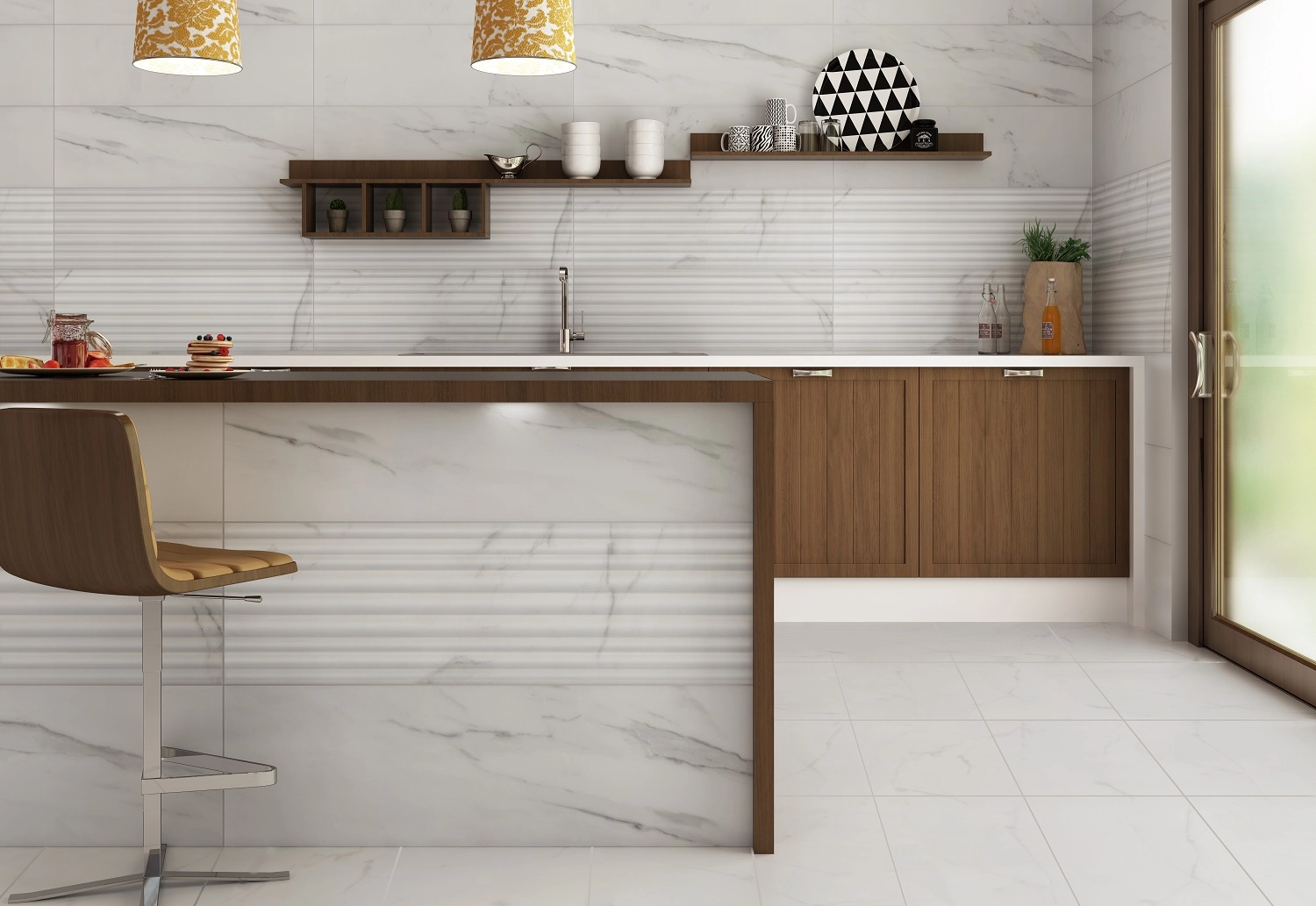 CROWN WHITE MATT 60X120