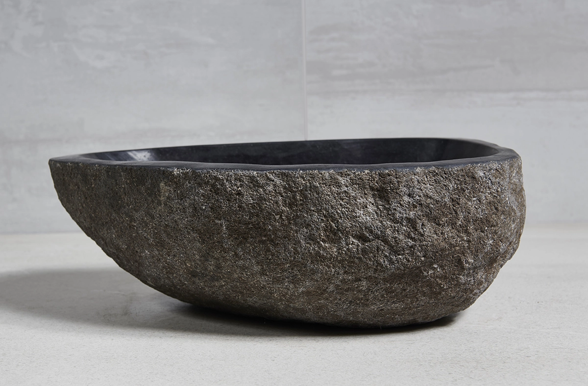 раковина из речного камня 42x30x14