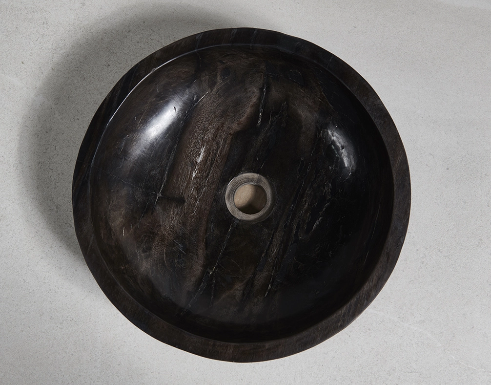 Раковина из окаменелого дерева 40x40x12