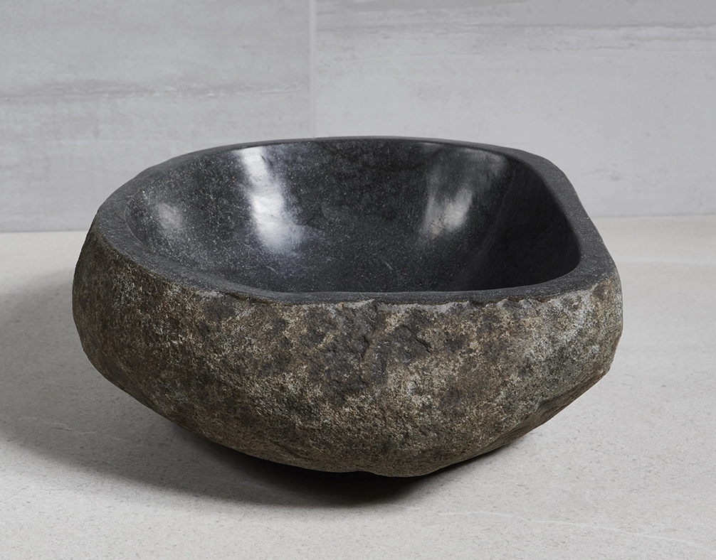 раковина из речного камня 36x34x15