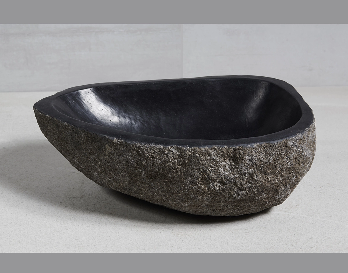 раковина из речного камня 42x30x14