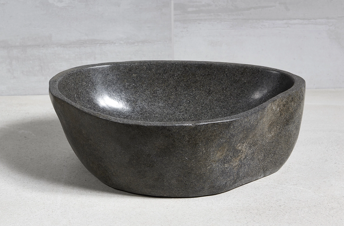 раковина из речного камня 50x38x21