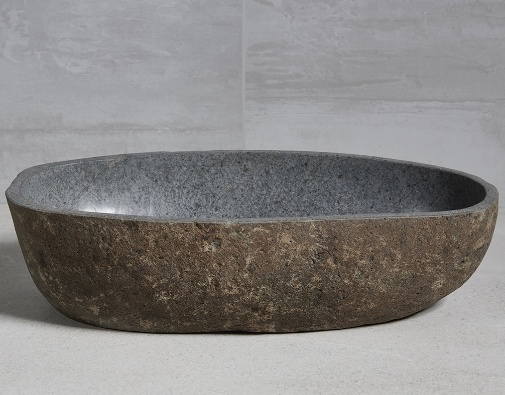 раковина из речного камня 60х31х15