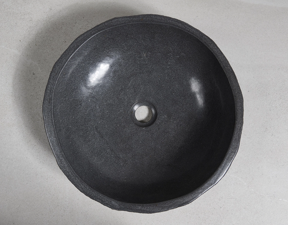 раковина из речного камня 42x42x12