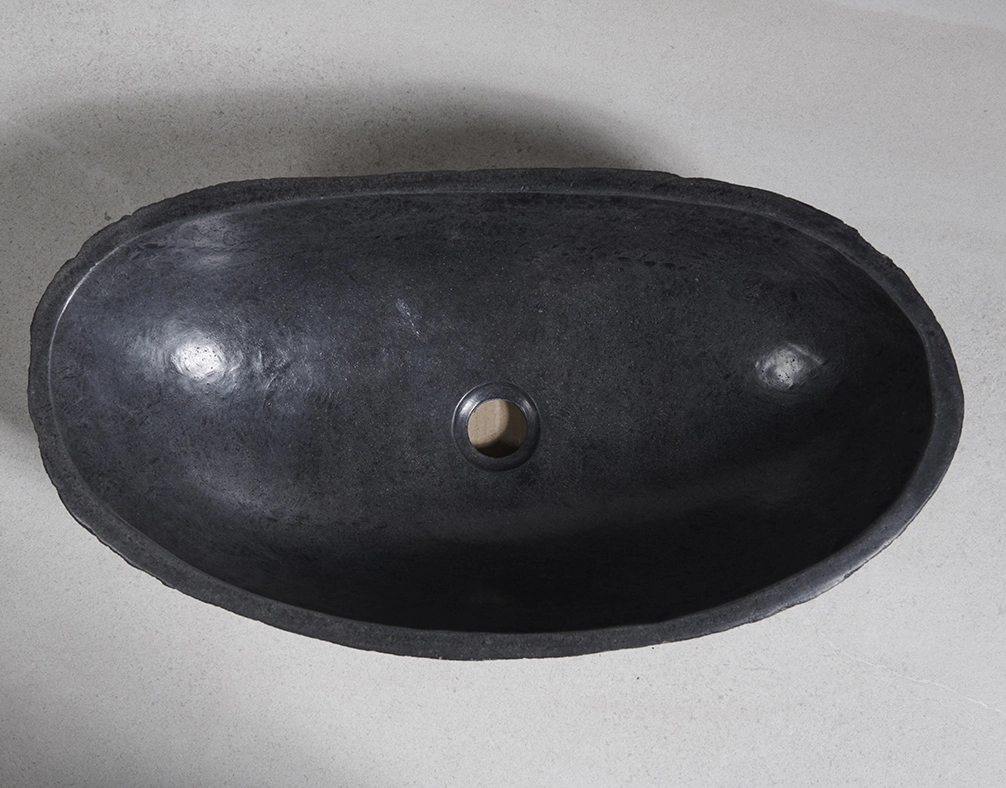 раковина из речного камня 59x30x15