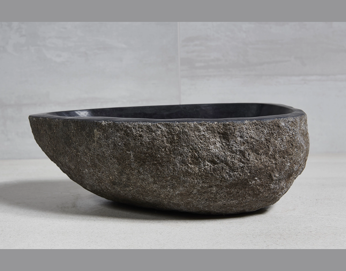 раковина из речного камня 42x30x14