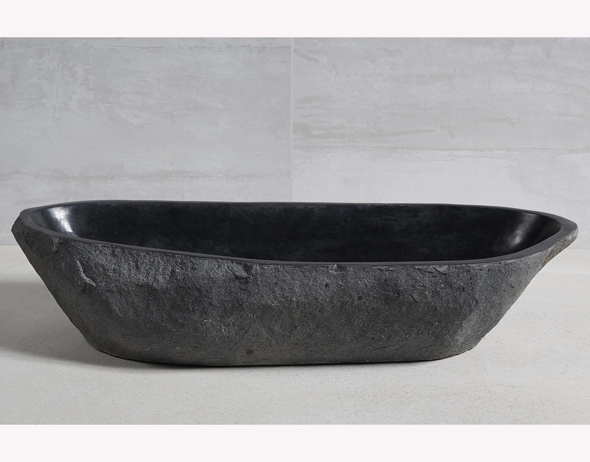 раковина из речного камня 80x31x16