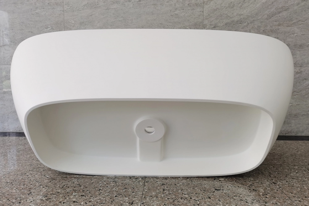 Ванна из искусственного камня ABBER Stein AS9632 белая матовая