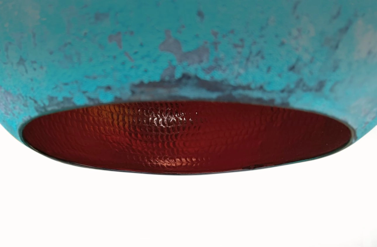 Плафон сферический латунный натуральная окись 45 см