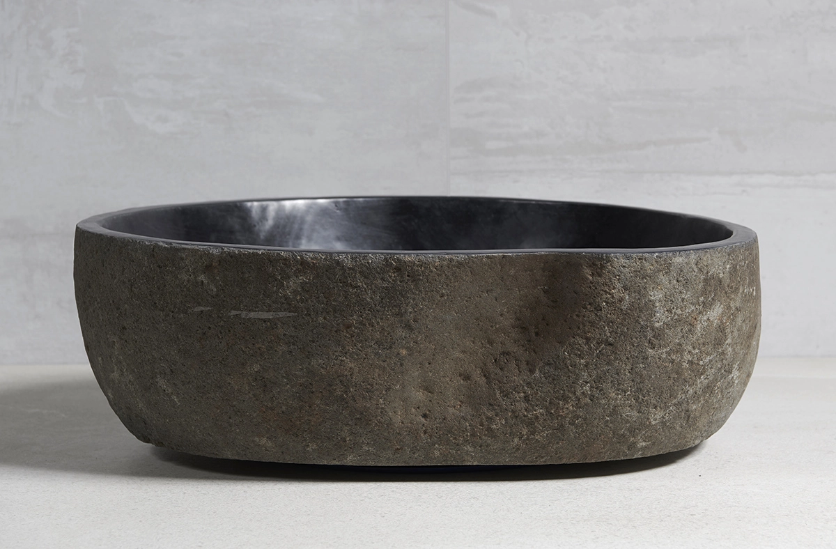 раковина из речного камня 49x44x15