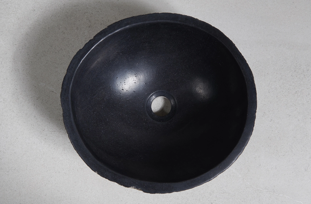 раковина из речного камня 36x34x14