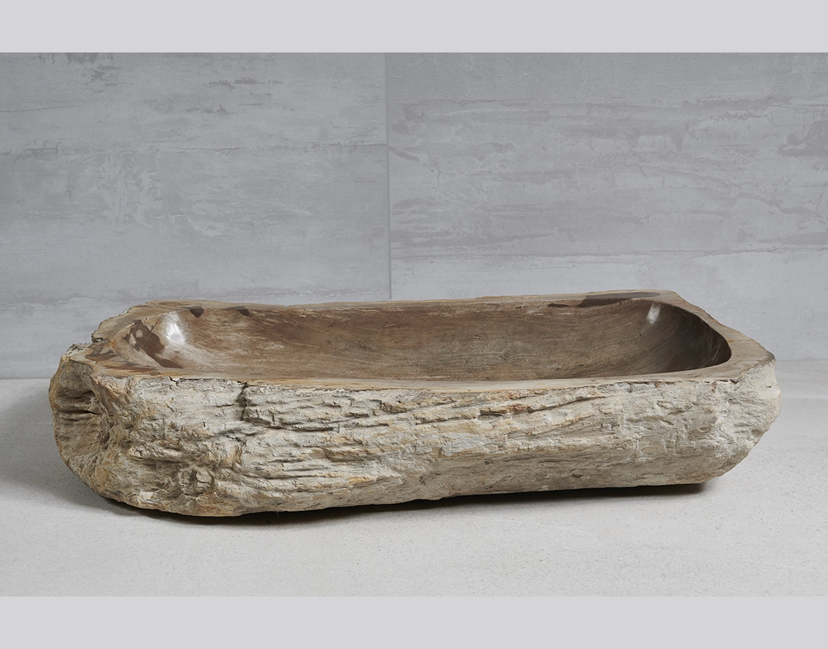 Раковина из окаменелого дерева 87х47х16