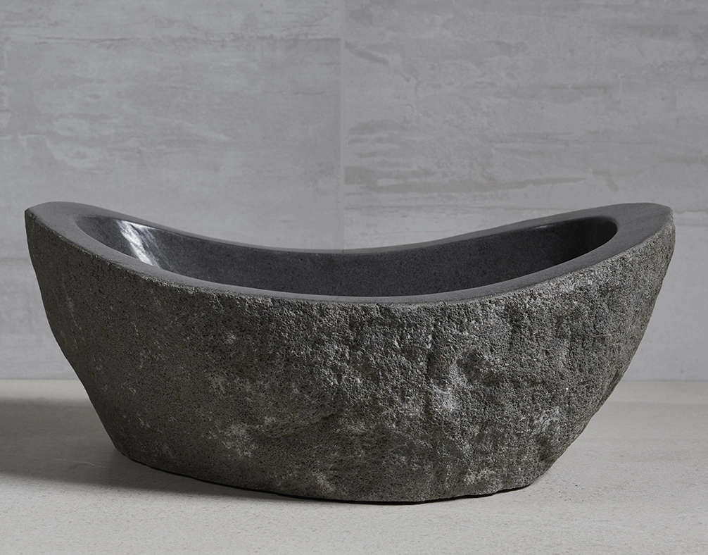 раковина из речного камня 51х34х21