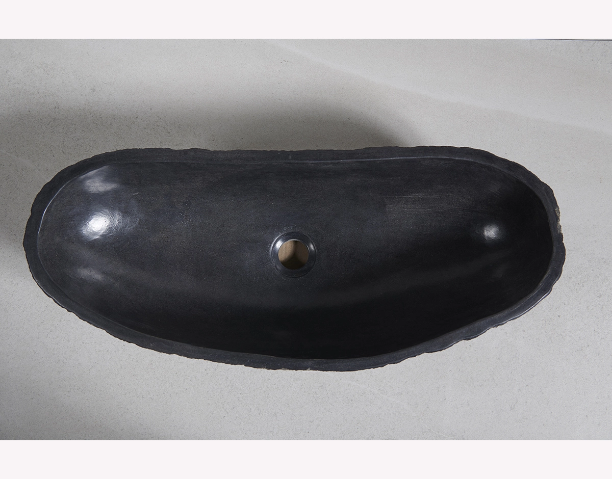 раковина из речного камня 66x37x16