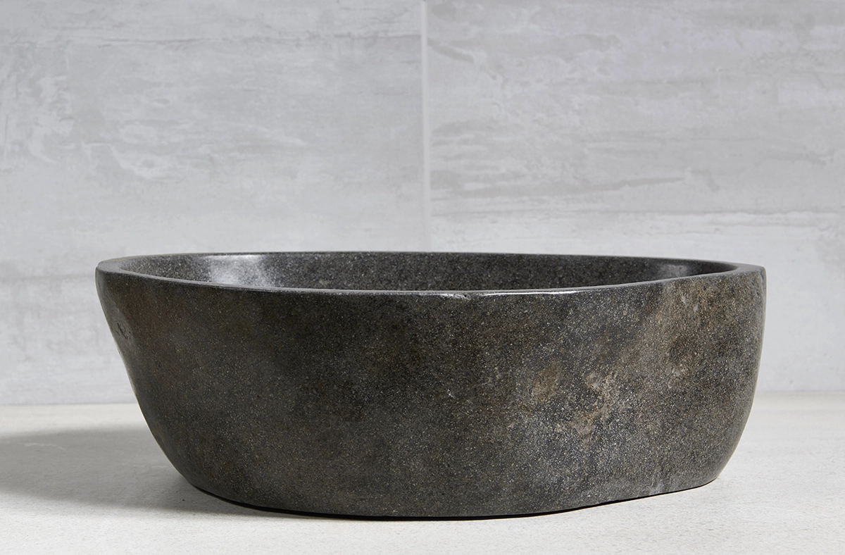 раковина из речного камня 50x38x21