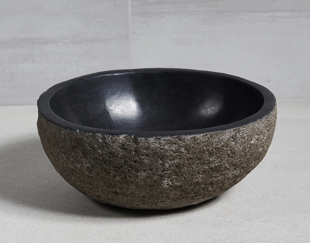 раковина из речного камня 36x34x14