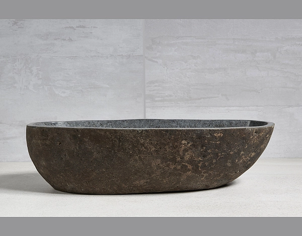 раковина из речного камня 60x30x15