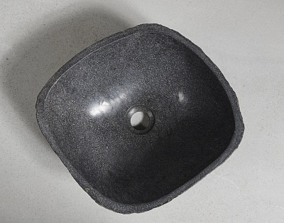 раковина из речного камня 40x37x14