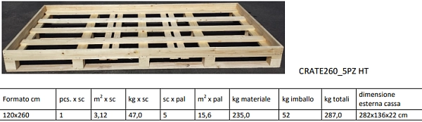 Ящик для крупноформатного керамогранита CRATE260 5PZ *
