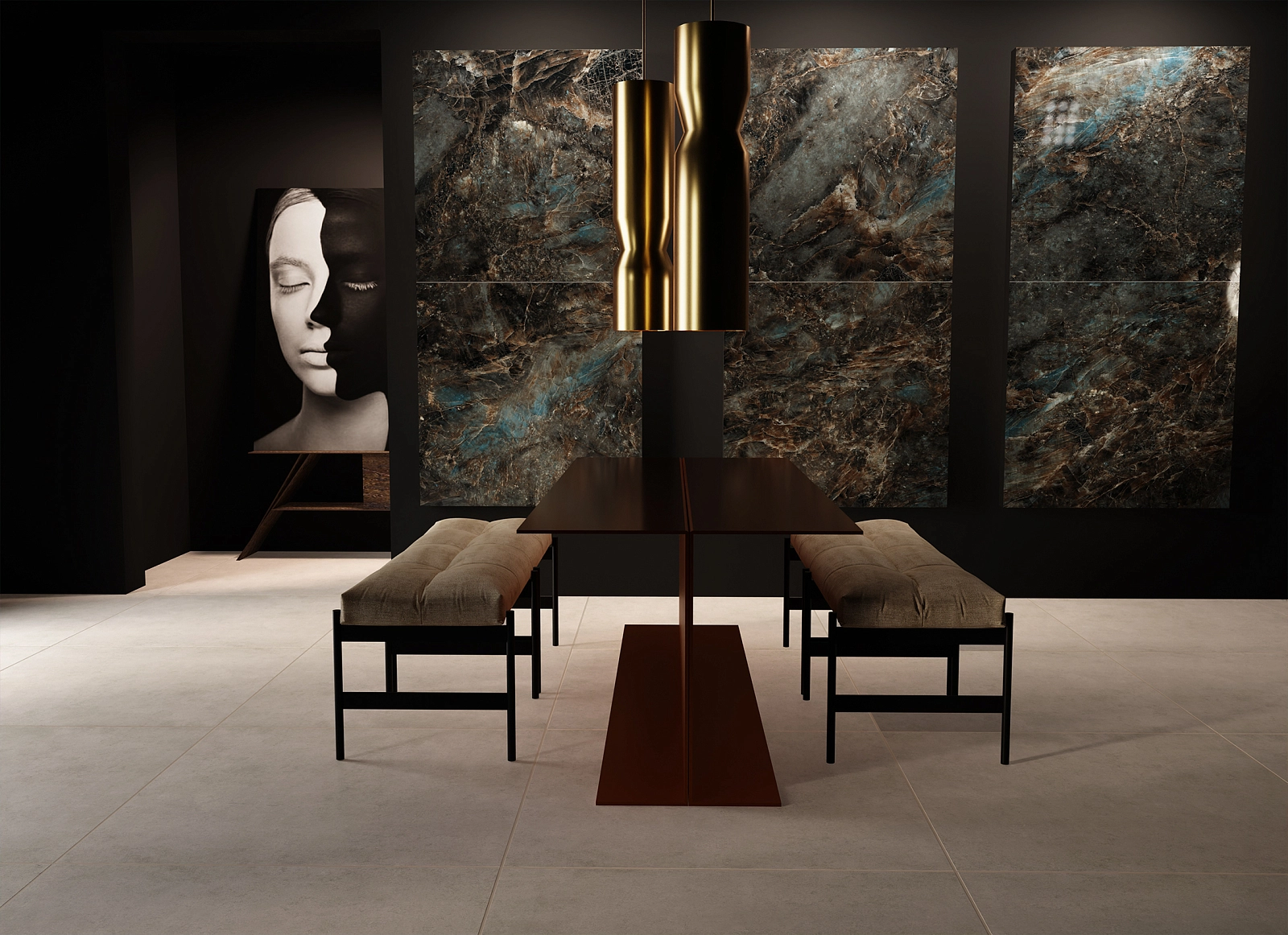 8350 EMERALD GALAXY & BLUE 100x100